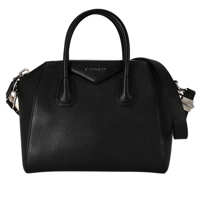 Small Antigona, &pound;595, Handbags, Black, Leather, Front view